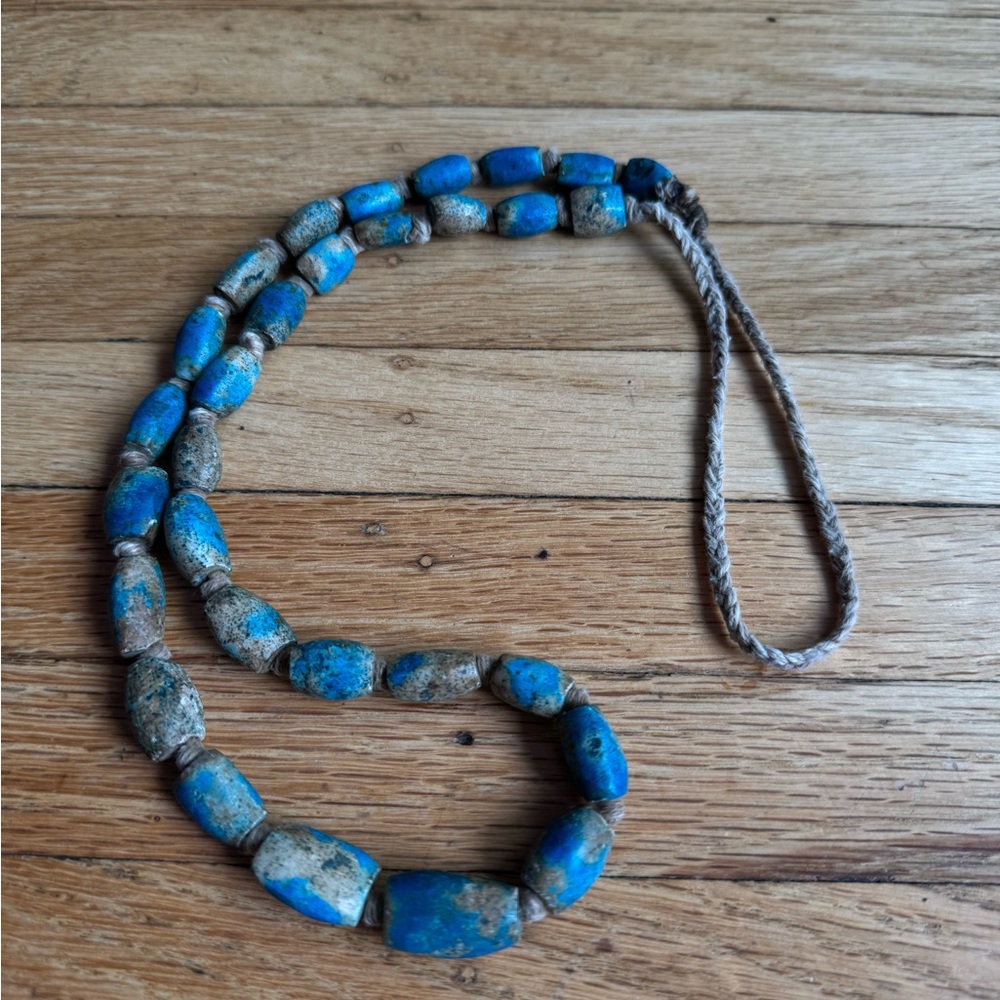 Authentic Turquoise Stone Necklace 30”
